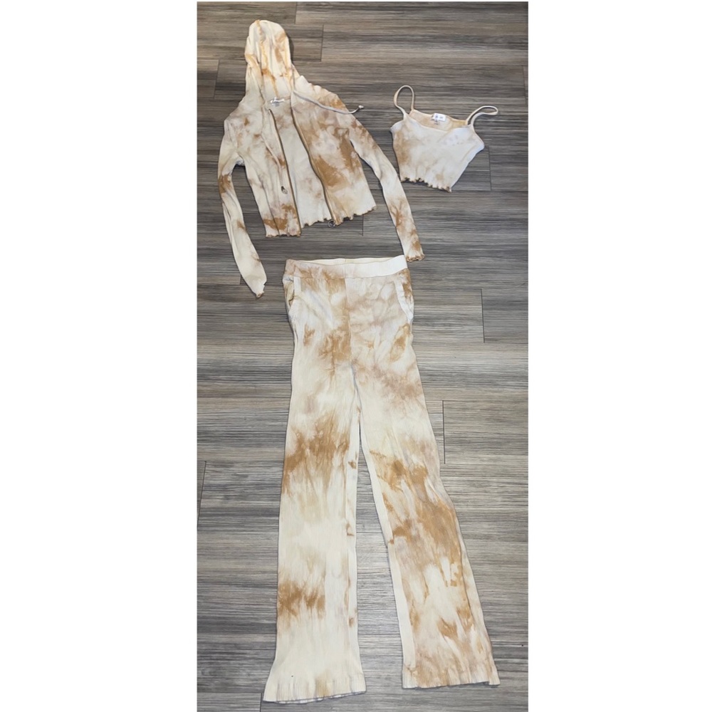 tie dye 3 piece set